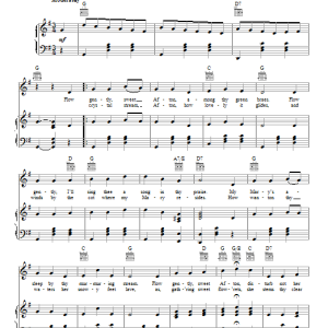 Robert Burns Flow Gently, Sweet Afton Musik Noten - Piano Solo - 155114-0