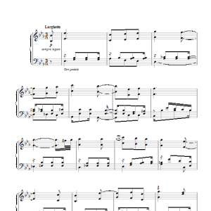 Robert Schumann Larghetto (Theme) from 'Spring' Symphony No.1 in Bb Major Musik Noten - Piano Solo - 117832-0