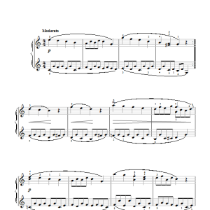 Robert Schumann Melody Musik Noten - Easy Piano - 117427-0