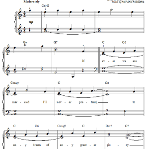 Rodgers & Hammerstein An Ordinary Couple Musik Noten - Piano & Vocal - 150640-0
