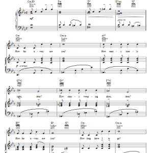 Rodgers & Hammerstein No Other Love Musik Noten - Piano Chords/Lyrics - 109540-0