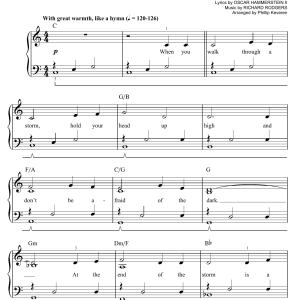 Rogers & Hammerstein You'll Never Walk Alone (from Carousel) (arr. Phillip Keveren) Musik Noten - Easy Piano - 152963-0