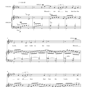 Rupert Jeffcoat Beati Omnes Musik Noten - Piano, Vocal & Guitar Chords - 122006-0