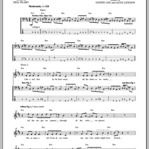 Rush Ghost Of A Chance Musik Noten - Bass Guitar Tab - 152025-0