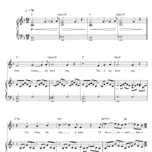 Russell Watson Here Comes The Morning (From Martin Guerre) Musik Noten - Piano & Vocal - 117472-0