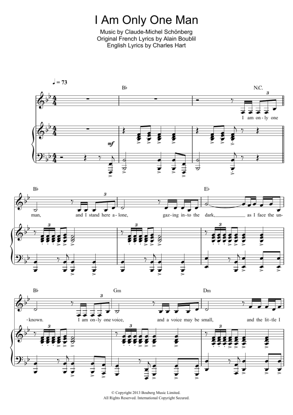 Russell Watson I Am Only One Man (originally from Martin Guerre) Musik Noten - Piano & Vocal - 117471-0