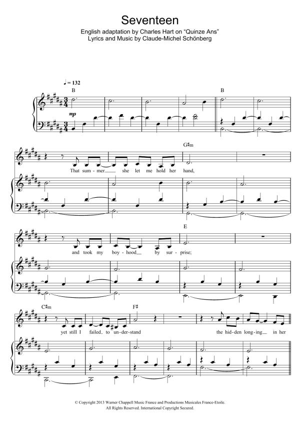 Russell Watson Seventeen Musik Noten - Piano & Vocal - 117468-0