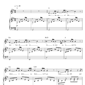 Russell Watson The Sea Of Life (from The Pirate Queen) Musik Noten - Piano & Vocal - 117466-0