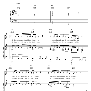 Sam Smith Life Support Musik Noten - Piano, Vocal & Guitar Chords - 118983-0