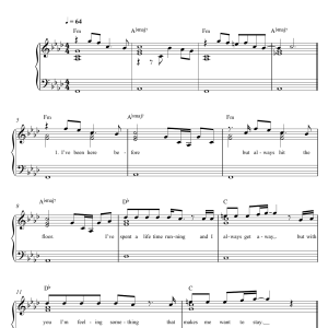 Sam Smith Writing's On The Wall Musik Noten - Guitar Chords/Lyrics - 161660-0
