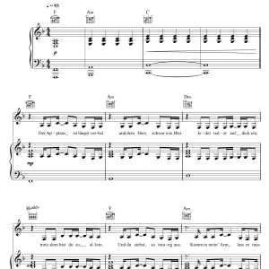 Sarah Connor Wie Schon Du Bist Musik Noten - Piano, Vocal & Guitar Chords - 121573-0
