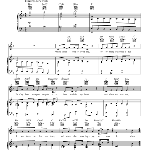 Sarah McLachlan When She Loved Me (from Toy Story 2) Musik Noten - Easy Guitar Tab - 151104-0