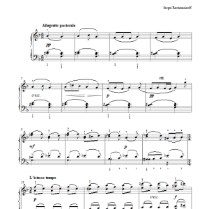 Sergei Rachmaninoff Aleko - No.11 Intermezzo Musik Noten - Easy Piano - 117603-0