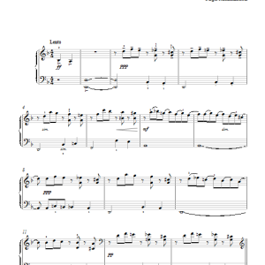 Sergei Rachmaninoff Prelude (No. 2 from Morceaux de Fantasie, Op. 3) Musik Noten - Easy Piano - 118107-0