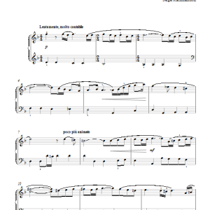 Sergei Rachmaninoff Vocalise (No. 14 from Fourteen Songs, Op. 34) Musik Noten - Easy Piano - 118100-0
