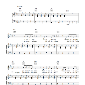 Shakira feat. Rihanna Can't Remember To Forget You Musik Noten - Piano, Vocal & Guitar Chords - 117881-0