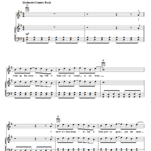 Shania Twain Rock This Country! Musik Noten - Piano Chords/Lyrics - 107424-0