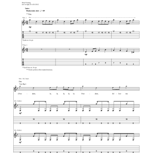 Shinedown Cut The Cord Musik Noten - Guitar Tab - 160808-0