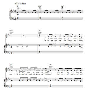 Sidewalk Prophets Help Me Find It Musik Noten - Piano, Vocal & Guitar Chords - 152638-0