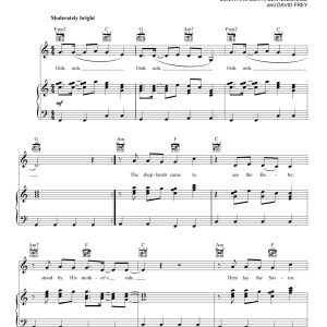 Sidewalk Prophets What A Glorious Night Musik Noten - Piano, Vocal & Guitar Chords - 161594-0