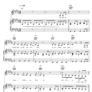 Sido Astronaut (featuring Andreas Bourani) Musik Noten - Piano, Vocal & Guitar Chords - 122563-0