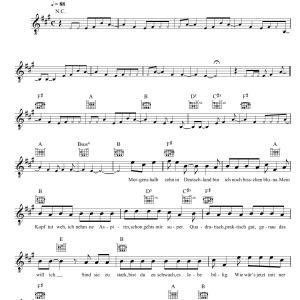 Silbermond A Stuckl Heile Welt Musik Noten - Lead Sheet / Fake Book - 123982-0