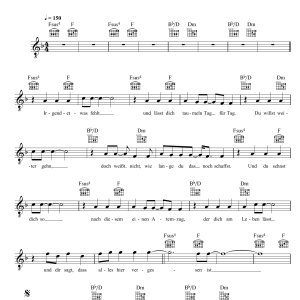 Silbermond Alles Gute Musik Noten - Lead Sheet / Fake Book - 123999-0