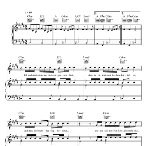 Silbermond Kartenhaus Musik Noten - Piano, Vocal & Guitar Chords - 123989-0