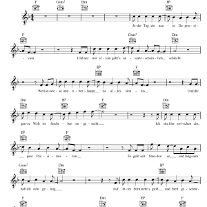Silbermond Zeit Fur Optimisten Musik Noten - Lead Sheet / Fake Book - 123988-0