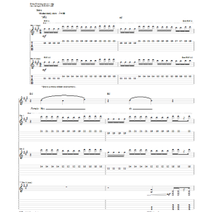 Skillet Rise Musik Noten - Guitar Tab - 151204-0