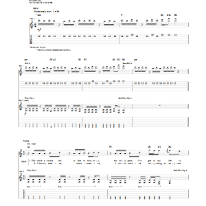 Skillet What I Believe Musik Noten - Guitar Tab - 151207-0