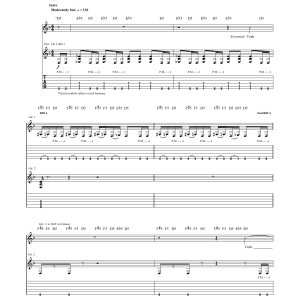Slipknot Custer Musik Noten - Guitar Tab - 157942-0