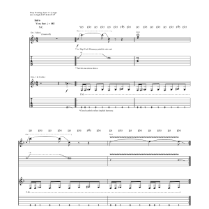 Slipknot Skeptic Musik Noten - Guitar Tab - 157945-0