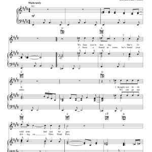 Steely Dan Rikki Don't Lose That Number Musik Noten - Guitar Chords/Lyrics - 117996-0