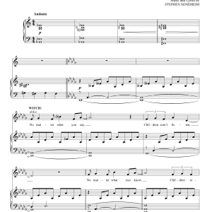 Stephen Sondheim She'll Be Back (from Into The Woods) Musik Noten - Piano & Vocal - 157039-0