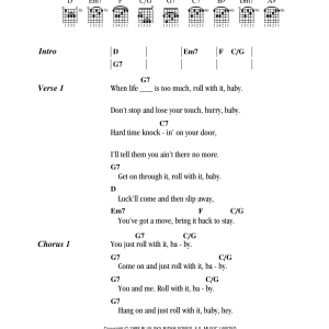 Steve Winwood Roll With It Musik Noten - Guitar Chords/Lyrics - 162179-0