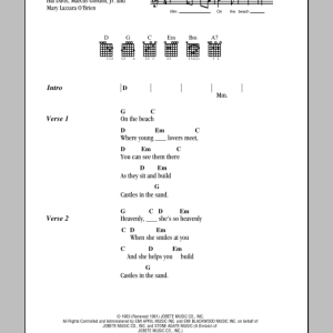 Stevie Wonder Castles In The Sand Musik Noten - Guitar Chords/Lyrics - 151796-0