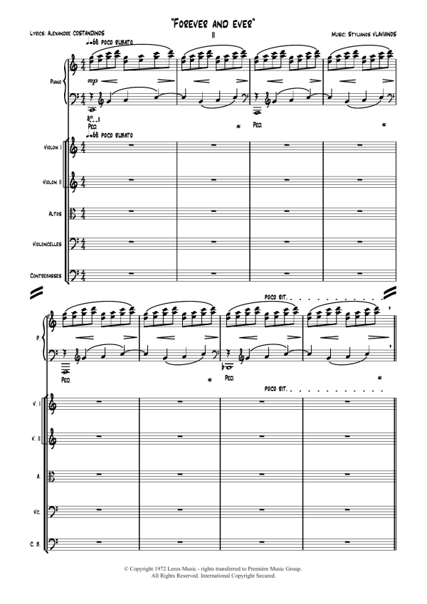 Stylianos Vlavianos Forever and Ever Musik Noten - Piano Solo - 117287-0