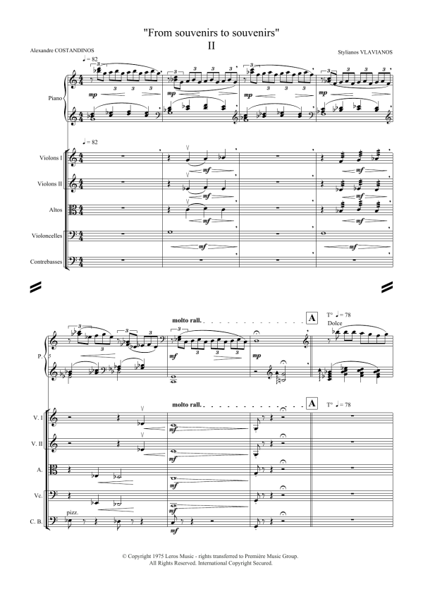 Stylianos Vlavianos From Souvenirs To Souvenirs Musik Noten - Piano Solo - 117286-0