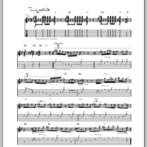 T-Bone Walker Hard Pain Blues Musik Noten - Guitar Tab - 150091-0