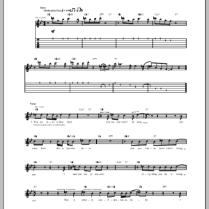 T-Bone Walker I Know Your Wig Is Gone Musik Noten - Guitar Tab - 150090-0