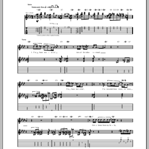 T-Bone Walker She Had To Let Me Down Musik Noten - Guitar Tab - 150093-0