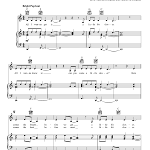 Tegan & Sara Closer Musik Noten - Piano, Vocal & Guitar Chords - 158672-0