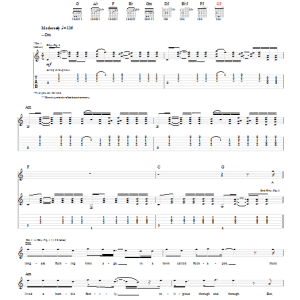 Tenacious D Kickapoo Musik Noten - Guitar Tab - 155182-0