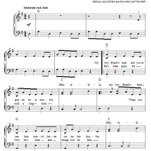 The Angels My Boyfriend's Back Musik Noten - Ukulele - 152109-0
