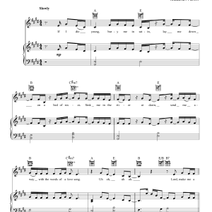 The Band Perry If I Die Young Musik Noten - Piano, Vocal & Guitar Chords - 153047-0