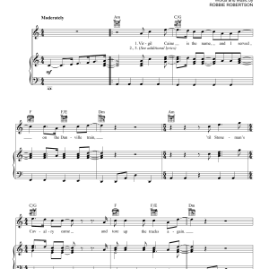The Band The Night They Drove Old Dixie Down Musik Noten - Ukulele - 151811-0