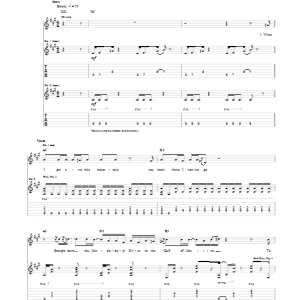 The Band Up On Cripple Creek Musik Noten - Piano, Vocal & Guitar Chords - 150430-0