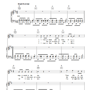 The Cars Gimme Some Slack Musik Noten - Piano, Vocal & Guitar Chords - 110366-0