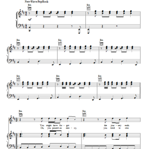 The Cars Hello Again Musik Noten - Piano, Vocal & Guitar Chords - 110371-0